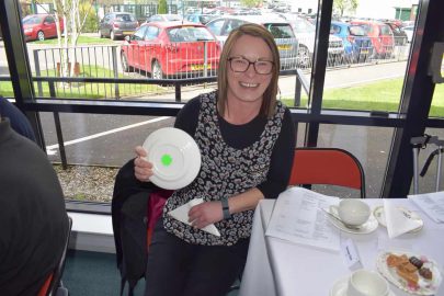 Carolyn was lucky enough to be a 'star under the plate' winner