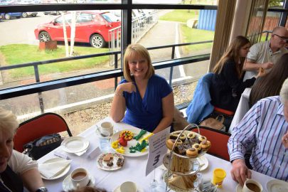 Enjoying the fantastic spread