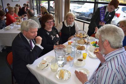 Good converstion and company at lunch