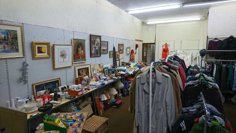 Our open and packed with bric a brac charity shop