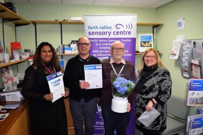 John is currently a volunteer with Action on Hearing Loss and the team came along to say thanks.