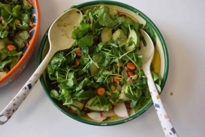 Fresh salad created at the first Flavour School