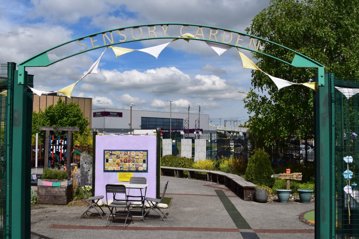 our main sensory garden entrance