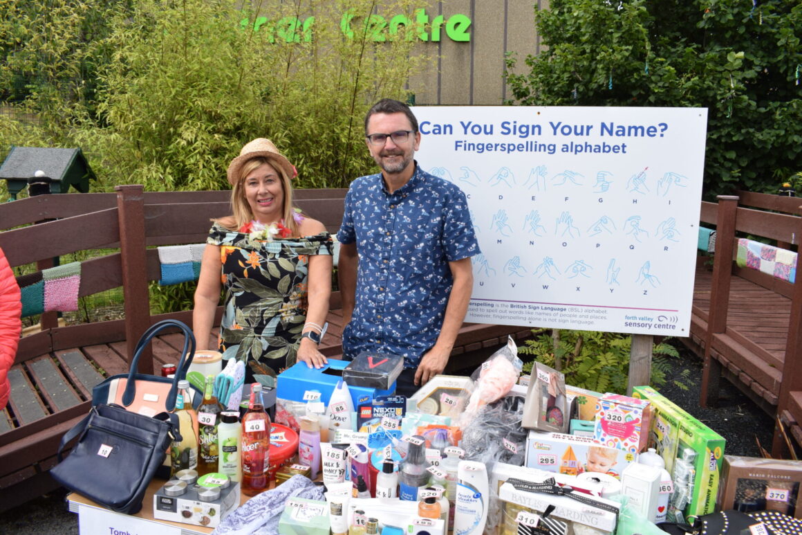 Mhairi and Mike at the Tombola