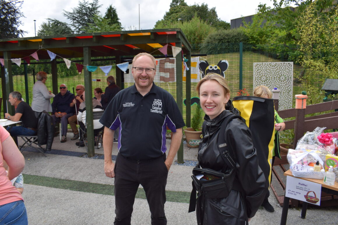 Dan from Our Place Camelon and Camelon Arts worker at the Summer BBQ
