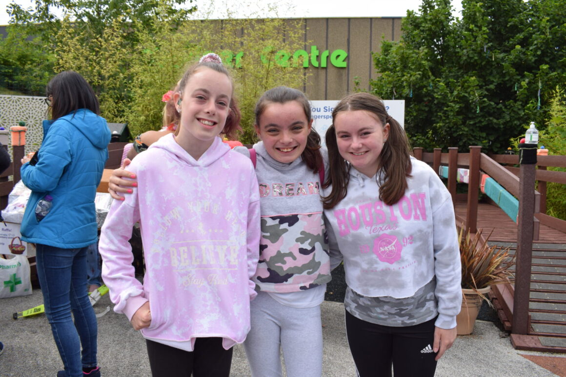 Three youth group members at the Summer BBQ