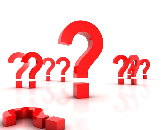 Orange Question marks