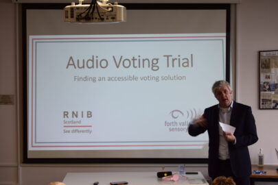 James Adams RNIB speaking