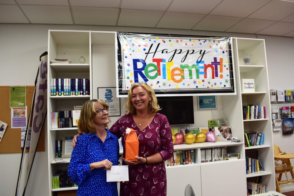 Caroline gets a gift from jacquie