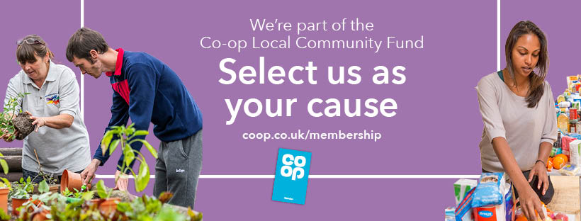 Co-op community funding select us as your charity banner