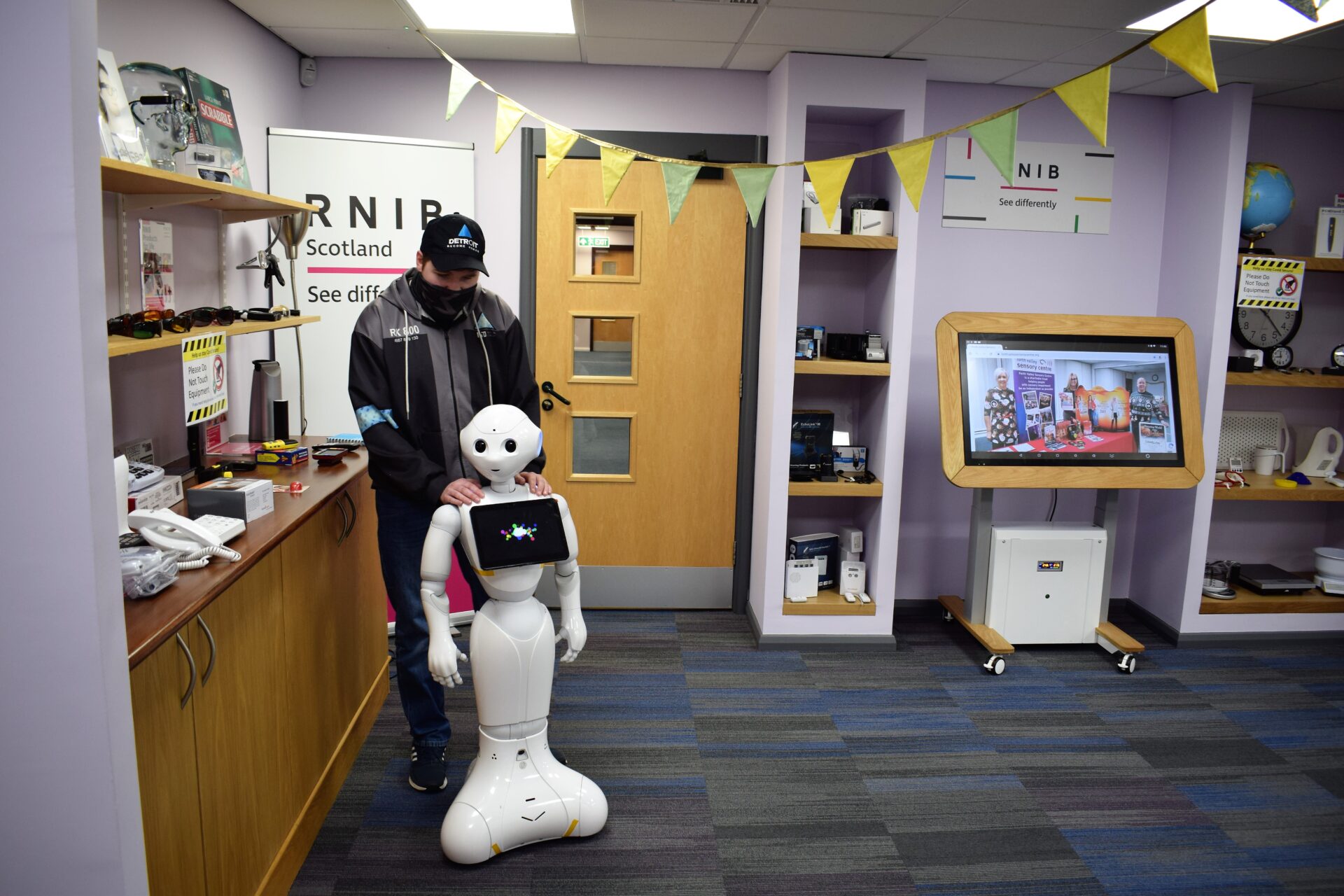 Centre User Kyle with Pepper