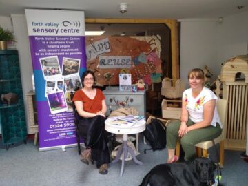 Sara and Laura at Stirling Reuse Hub