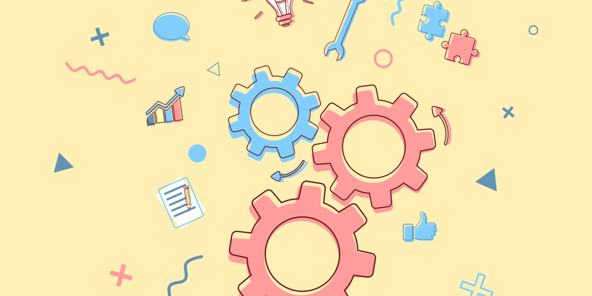 cogs, gears and and spanners to cover group working